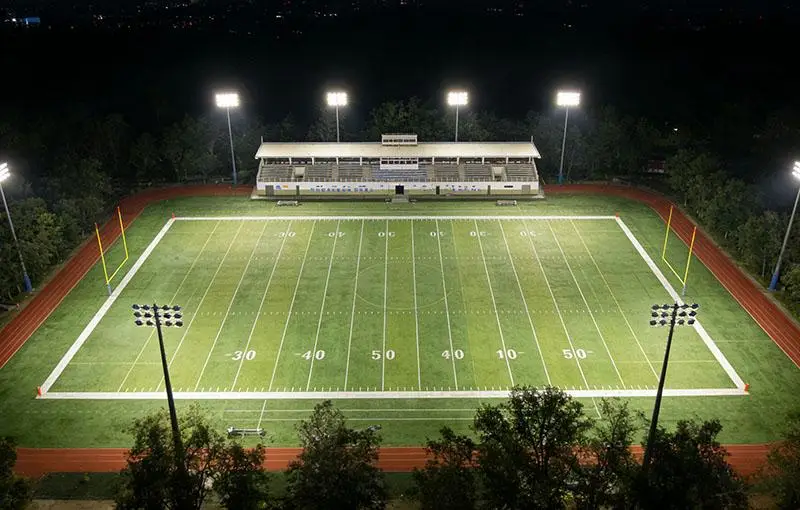 Professional LED stadium lighting for an American football field in Mexico