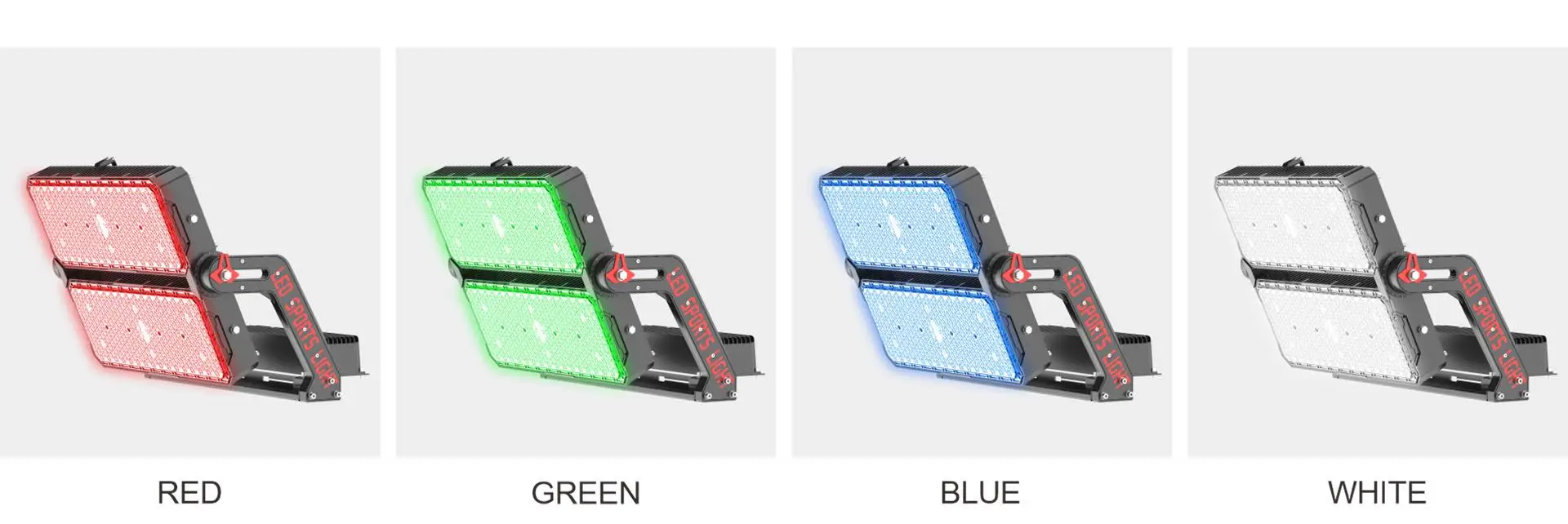 G23 RGBW LED stadium light red, green, blue and white color channels
