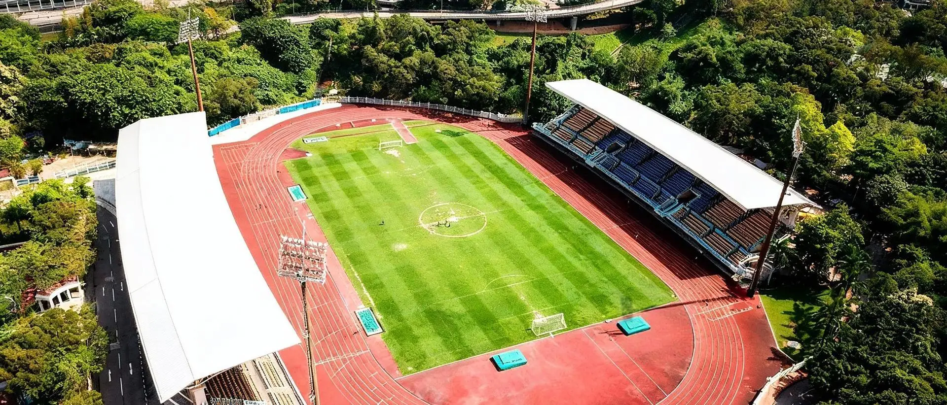 LED sports lighting illuminating an outdoor stadium at night