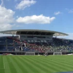 football field lighting lux levels at an LED stadium