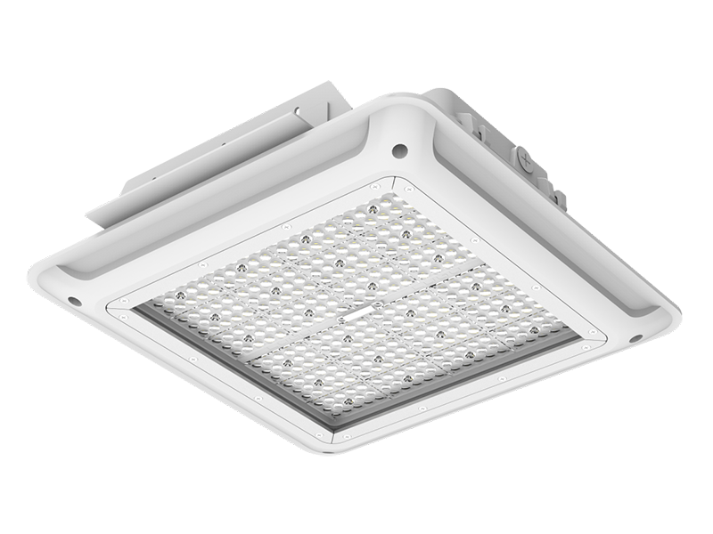 G6 200W LED gas station canopy light recessed mount view