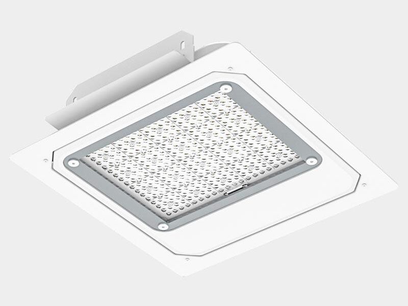 G7 IP65 LED gas station canopy light recessed mounting design