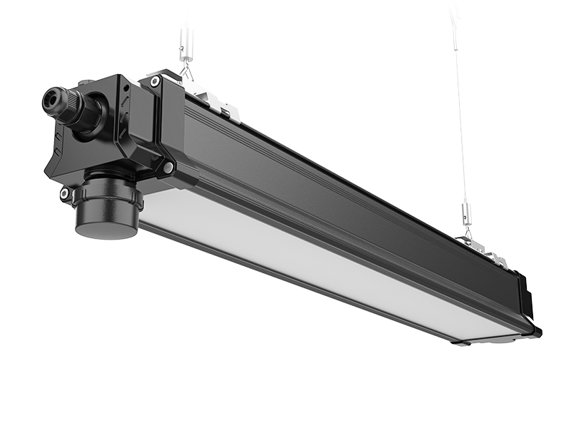 G4 LED linear high bay light with optional motion sensor
