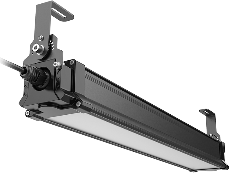 G4 adjustable LED linear high bay light with ceiling brackets