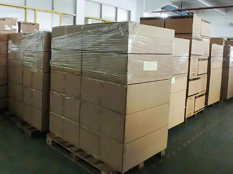 Packaged ROKEE Lighting products prepared for shipment