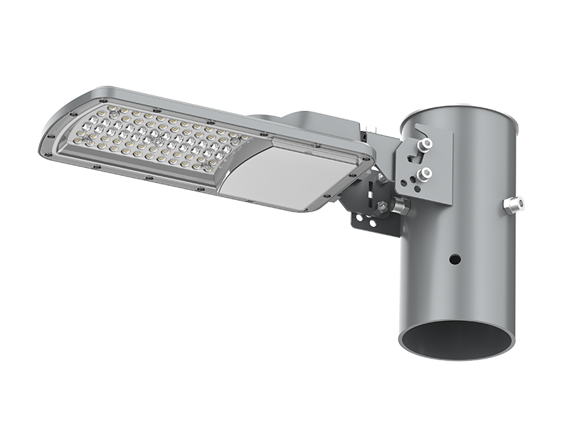 G27(B) LED security light mounted on a large-diameter pole