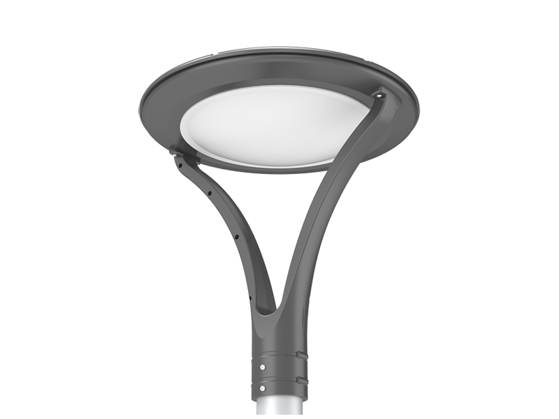 G33 30W and 50W LED garden post-top light front view