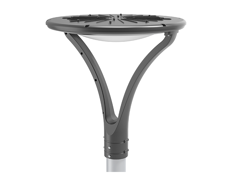 G33 IP66 LED garden post-top light rear cooling design