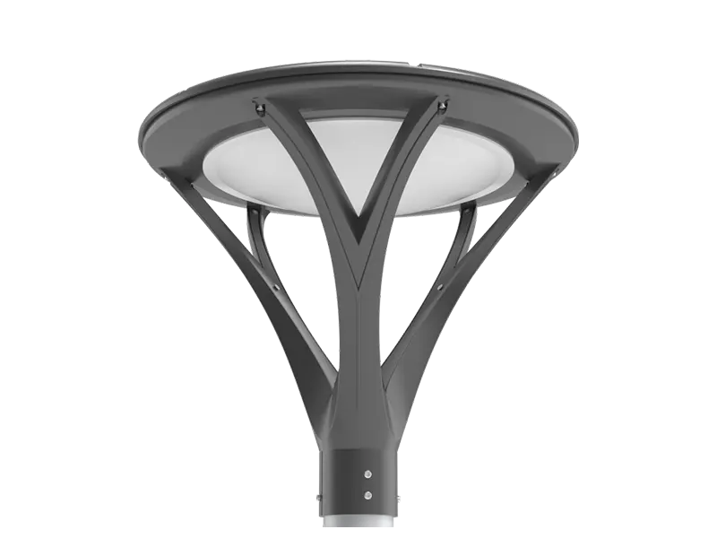 G34 30W and 50W LED garden post-top light front view