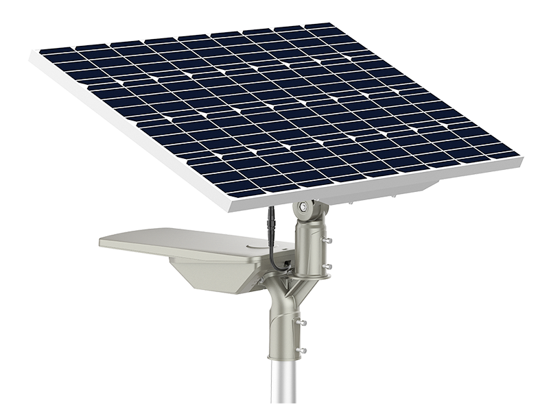 G2 solar LED street light with adjustable monocrystalline panel