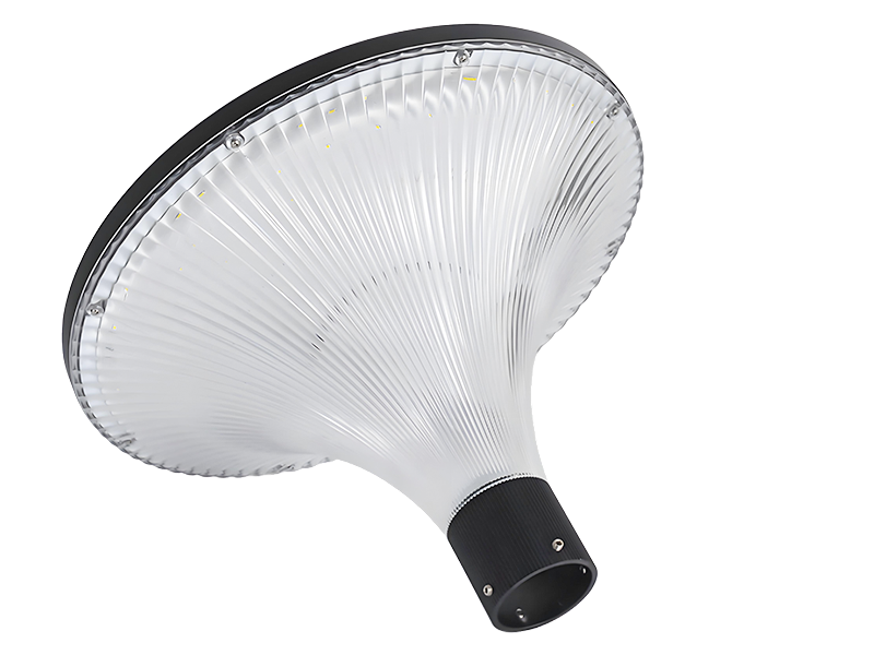 G32 IP66 solar LED garden post-top light underside view