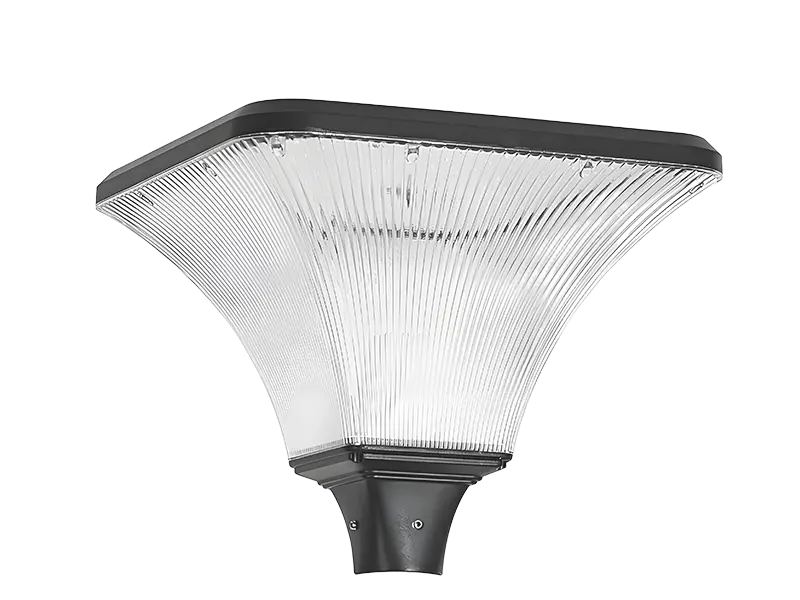 G33 IP66 solar LED post top light for gardens and pathways