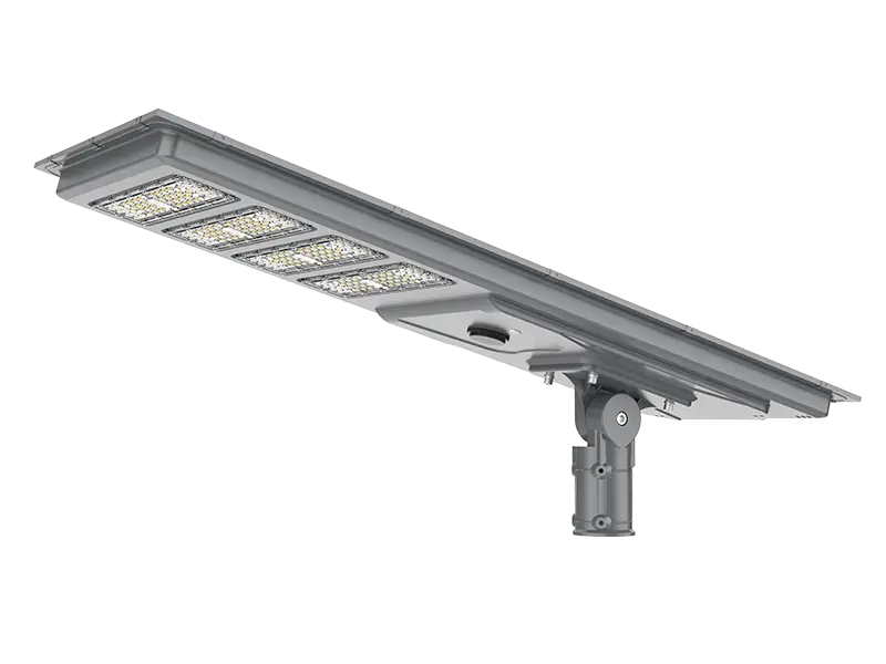 G4 IP66 integrated solar LED street light side view