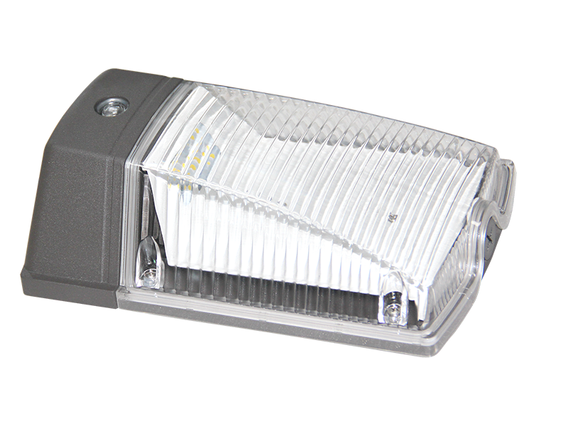 G1 IP65 LED wall pack security light with clear IK10 lens