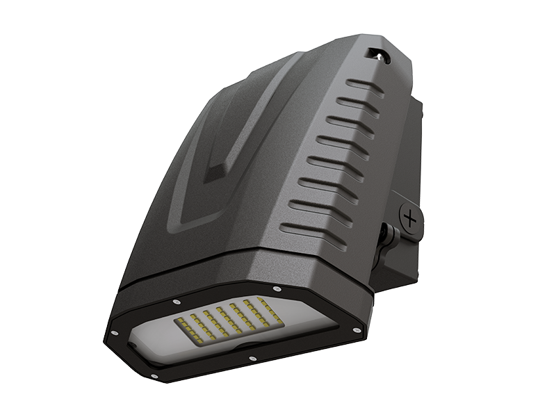 G3 80W LED wall pack light with downward-facing optics