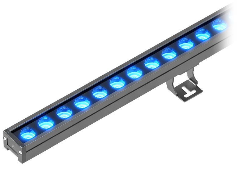 G11 DC24V DMX LED wall washer displaying blue color